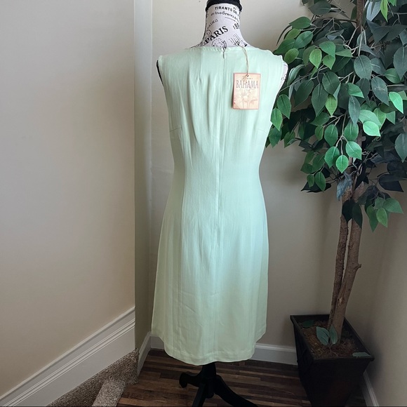 Tommy Bahama Silk Cayman Princess Sheath Dress Green Sz 8 - Picture 9 of 15